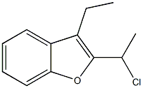 2-(1-chloroethyl)-3-ethyl-1-benzofuran Struktur