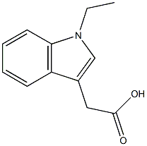 2-(1-ethyl-1H-indol-3-yl)acetic acid Struktur