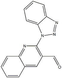 2-(1H-1,2,3-benzotriazol-1-yl)quinoline-3-carbaldehyde Struktur