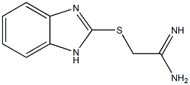 2-(1H-1,3-benzodiazol-2-ylsulfanyl)ethanimidamide Struktur