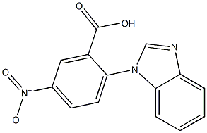 2-(1H-benzimidazol-1-yl)-5-nitrobenzoic acid Struktur