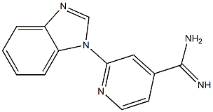 2-(1H-benzimidazol-1-yl)pyridine-4-carboximidamide Struktur