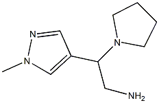 2-(1-methyl-1H-pyrazol-4-yl)-2-(pyrrolidin-1-yl)ethan-1-amine Struktur