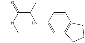 2-(2,3-dihydro-1H-inden-5-ylamino)-N,N-dimethylpropanamide Struktur