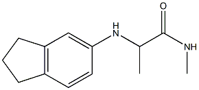 2-(2,3-dihydro-1H-inden-5-ylamino)-N-methylpropanamide Struktur