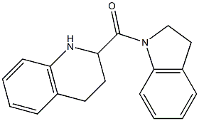 2-(2,3-dihydro-1H-indol-1-ylcarbonyl)-1,2,3,4-tetrahydroquinoline Struktur