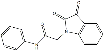 2-(2,3-dioxo-2,3-dihydro-1H-indol-1-yl)-N-phenylacetamide Struktur