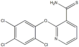 2-(2,4,5-trichlorophenoxy)pyridine-3-carbothioamide Struktur