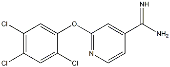 2-(2,4,5-trichlorophenoxy)pyridine-4-carboximidamide Struktur