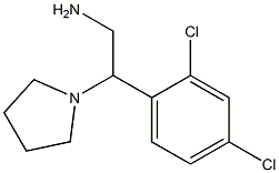 2-(2,4-dichlorophenyl)-2-pyrrolidin-1-ylethanamine Struktur