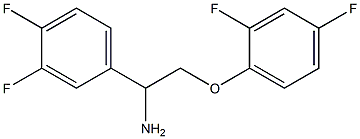 2-(2,4-difluorophenoxy)-1-(3,4-difluorophenyl)ethanamine Struktur