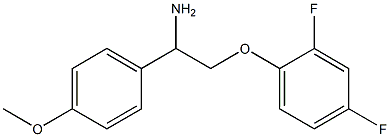 2-(2,4-difluorophenoxy)-1-(4-methoxyphenyl)ethanamine Struktur