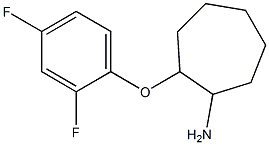 2-(2,4-difluorophenoxy)cycloheptanamine Struktur