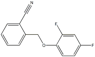 2-(2,4-difluorophenoxymethyl)benzonitrile Struktur