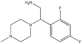 2-(2,4-difluorophenyl)-2-(4-methylpiperazin-1-yl)ethanamine Struktur