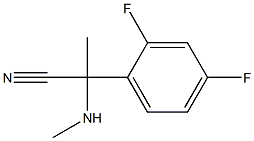 2-(2,4-difluorophenyl)-2-(methylamino)propanenitrile Struktur