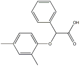 2-(2,4-dimethylphenoxy)-2-phenylacetic acid Struktur