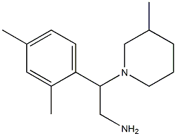 2-(2,4-dimethylphenyl)-2-(3-methylpiperidin-1-yl)ethanamine Struktur