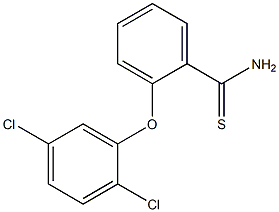 2-(2,5-dichlorophenoxy)benzene-1-carbothioamide Struktur