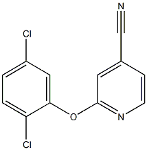 2-(2,5-dichlorophenoxy)pyridine-4-carbonitrile Struktur