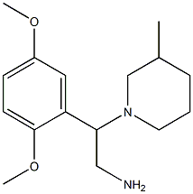 2-(2,5-dimethoxyphenyl)-2-(3-methylpiperidin-1-yl)ethanamine Struktur