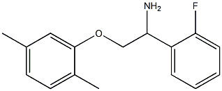 2-(2,5-dimethylphenoxy)-1-(2-fluorophenyl)ethanamine Struktur