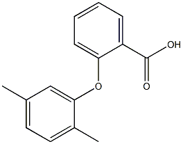 2-(2,5-dimethylphenoxy)benzoic acid Struktur