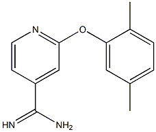 2-(2,5-dimethylphenoxy)pyridine-4-carboximidamide Struktur