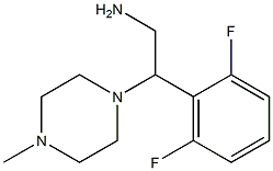 2-(2,6-difluorophenyl)-2-(4-methylpiperazin-1-yl)ethanamine Struktur