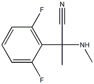 2-(2,6-difluorophenyl)-2-(methylamino)propanenitrile Struktur