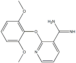 2-(2,6-dimethoxyphenoxy)pyridine-3-carboximidamide Struktur