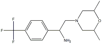 2-(2,6-dimethylmorpholin-4-yl)-1-[4-(trifluoromethyl)phenyl]ethan-1-amine Struktur