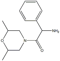 2-(2,6-dimethylmorpholin-4-yl)-2-oxo-1-phenylethanamine Struktur