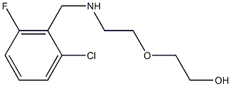 2-(2-{[(2-chloro-6-fluorophenyl)methyl]amino}ethoxy)ethan-1-ol Struktur