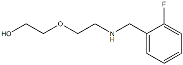 2-(2-{[(2-fluorophenyl)methyl]amino}ethoxy)ethan-1-ol Struktur