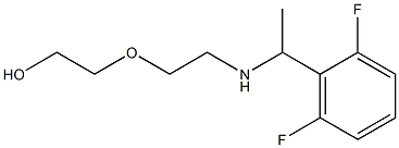 2-(2-{[1-(2,6-difluorophenyl)ethyl]amino}ethoxy)ethan-1-ol Struktur