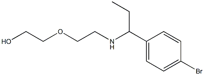 2-(2-{[1-(4-bromophenyl)propyl]amino}ethoxy)ethan-1-ol Struktur