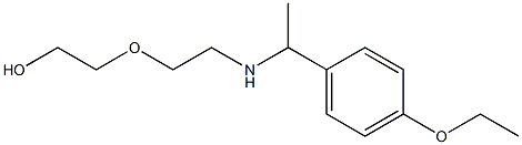 2-(2-{[1-(4-ethoxyphenyl)ethyl]amino}ethoxy)ethan-1-ol Struktur