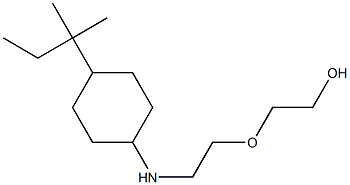 2-(2-{[4-(2-methylbutan-2-yl)cyclohexyl]amino}ethoxy)ethan-1-ol Struktur