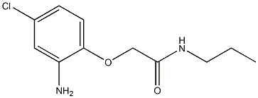 2-(2-amino-4-chlorophenoxy)-N-propylacetamide Struktur