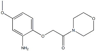 2-(2-amino-4-methoxyphenoxy)-1-(morpholin-4-yl)ethan-1-one Struktur