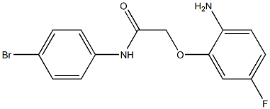 2-(2-amino-5-fluorophenoxy)-N-(4-bromophenyl)acetamide Struktur