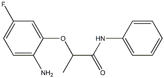 2-(2-amino-5-fluorophenoxy)-N-phenylpropanamide Struktur