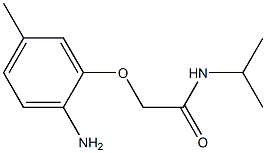 2-(2-amino-5-methylphenoxy)-N-isopropylacetamide Struktur