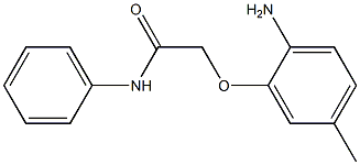 2-(2-amino-5-methylphenoxy)-N-phenylacetamide Struktur