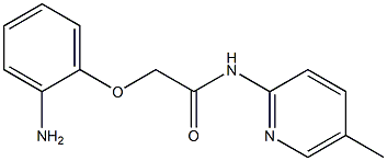 2-(2-aminophenoxy)-N-(5-methylpyridin-2-yl)acetamide Struktur