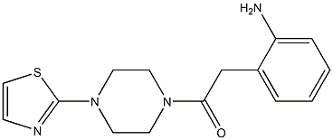 2-(2-aminophenyl)-1-[4-(1,3-thiazol-2-yl)piperazin-1-yl]ethan-1-one Struktur