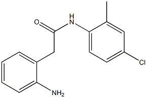 2-(2-aminophenyl)-N-(4-chloro-2-methylphenyl)acetamide Struktur