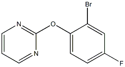 2-(2-bromo-4-fluorophenoxy)pyrimidine Struktur