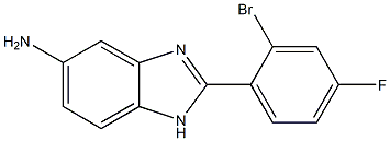 2-(2-bromo-4-fluorophenyl)-1H-benzimidazol-5-amine Struktur